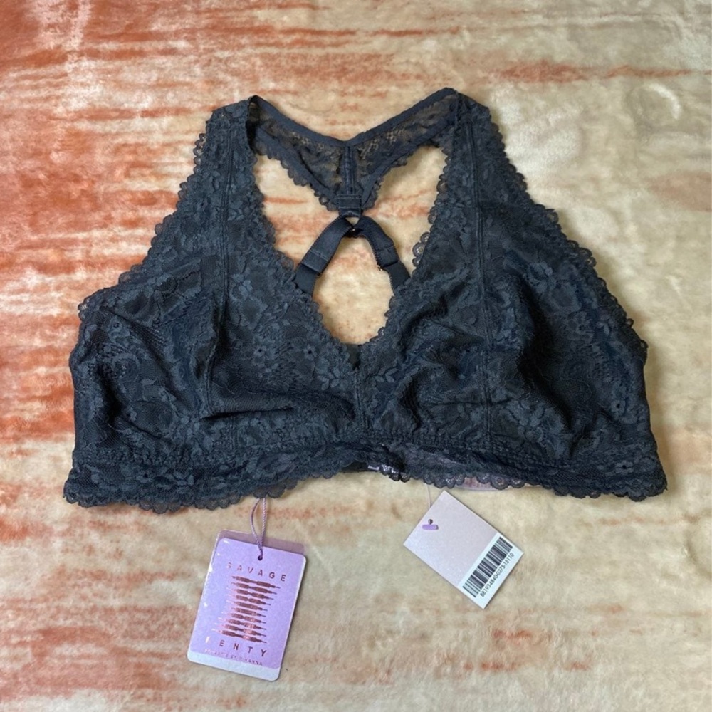 2X Savage X Fenty gray bralette new with tags